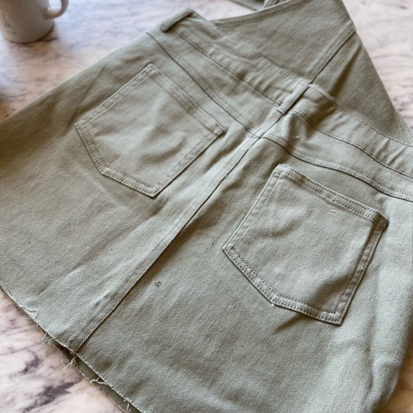 Sage Overall Dress - Picture 2 of 6